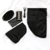 Black Curly Handle Beard Brush Set Beard Care 6 Piece Set Men's Styling Beard Comb Cleaning Tools view 2