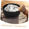 Zerodeko Stainless Steel Shaving Soap Bowl Lid Portable Shaving Accessory for Men Moisture Retaining Design Tool for Home and Travel view 3