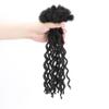 0.6cm Thickness Real Human Hair Dreadlock Extensions 10 Inch 10 Strands Full Handmade Permanent Curly Locs Extensions Human Hair Can Be Dyed and Bleached view 1
