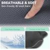Bathland Bath Pillows for Tub - Luxury Bathtub Pillow Neck, Head, Back Support, Soft 4D Mesh Fabric and Non-Slip Suction Cups & Quick Dry, Comfort Fits All Tubs, Relaxation Spa Gift, Grey view 3