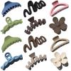 12 Pcs Claw Clips, Multi-Shapes Hair Clips for Women Girls, Non-Slip Large Jaw Claw Clips for Thick Thin Curly Hair Accessories (Colorful) view 1