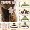 12 Pcs Claw Clips, Multi-Shapes Hair Clips for Women Girls, Non-Slip Large Jaw Claw Clips for Thick Thin Curly Hair Accessories (Colorful) view 2