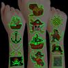 96 PCS Pirate Pre-Cut Luminous Glow in the dark Temporary Tattoos for Kids view 1