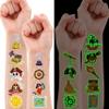 96 PCS Pirate Pre-Cut Luminous Glow in the dark Temporary Tattoos for Kids view 2