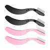 4 Pcs Folding Eyelash Comb, Eyelash Comb, Eye lash Separator Tool, Lash and Brow Makeup Applicator Brush, Folding Eyelashcomb Separator with Stainless Steel for Eyelashes Makeup Extensions(Black,Pink) view 1