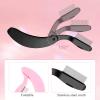 4 Pcs Folding Eyelash Comb, Eyelash Comb, Eye lash Separator Tool, Lash and Brow Makeup Applicator Brush, Folding Eyelashcomb Separator with Stainless Steel for Eyelashes Makeup Extensions(Black,Pink) view 3