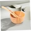 Beaupretty Wooden Facial Mask Mixing Bowl Set 3-Piece Skincare Tool Spatula for DIY Masks Beauty Spa Accessories for Home Use view 4