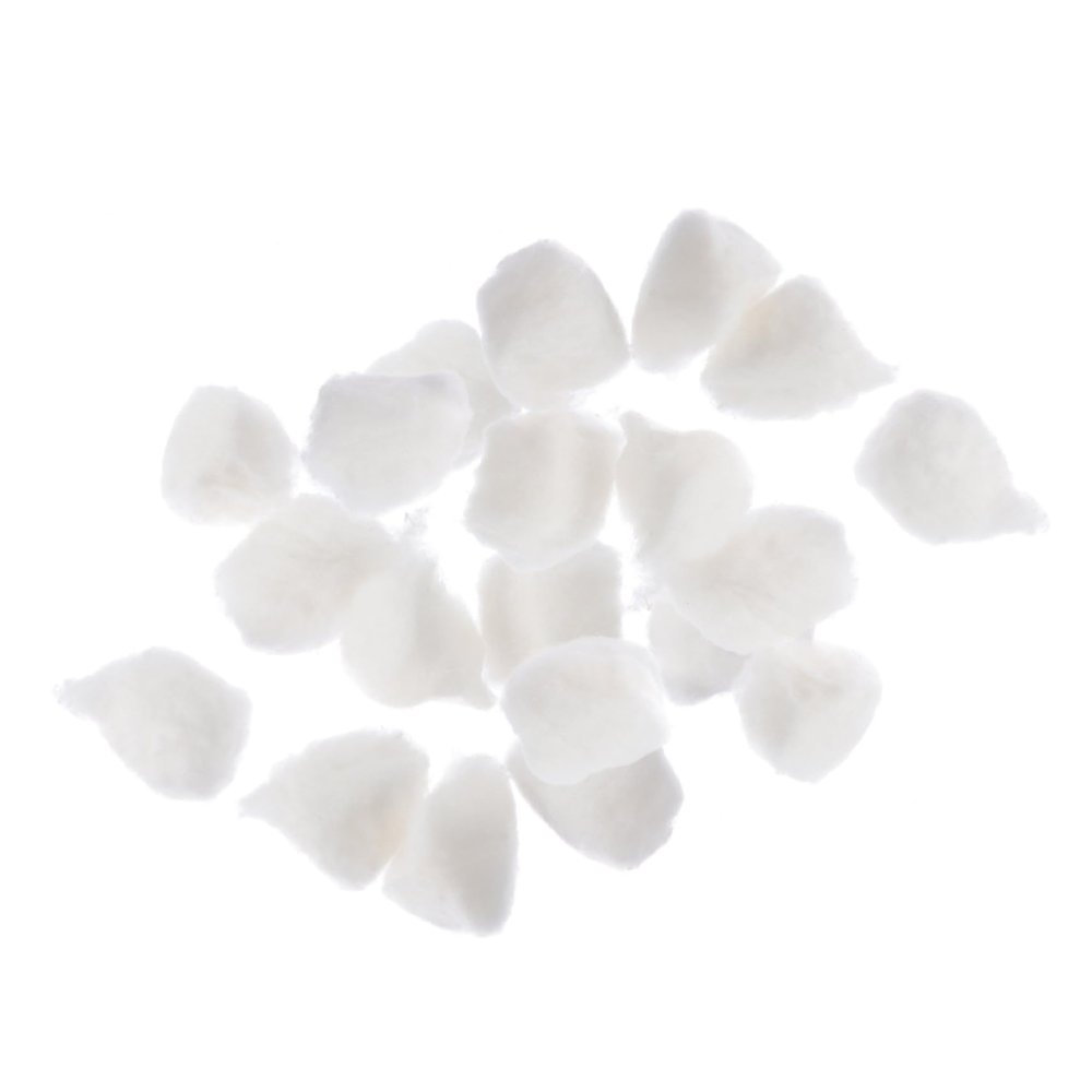 Ipetboom 10-Pack Cotton Balls Absorbent Makeup Removal Wound Care Pure Cotton for Home Use Beauty Salons for Emergency Kits