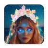 JAKAWIN Light Up Tiara Silver Mermaid Costume Crown for Women view 1