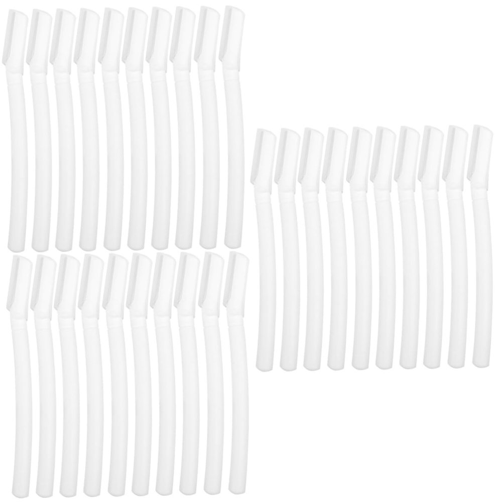 VALICLUD 30pcs Eyebrow Portable Facial Hair Shaver Tool for Women and Lightweight Eyebrow Trimmer for Precise Grooming and Travel Compact Design
