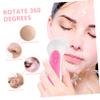 Beaupretty Facial Cleansing Brush Set Rotating for Deep Pore Cleaning and Gentle Exfoliation Face Washing Tool Rosy Color view 2