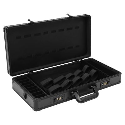 Ageanbri Professional Barber Supplies Case, Barber Cases for Clippers and Supplies, Hairdressing Tools Storage Case with Handle and Secure Numlock, Barber Travel Case (Black)