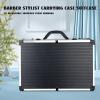 Ageanbri Barber Carrying Case Barber Case, Stylist Tool Box Professional Salon Hair Cutting Grooming Kit Storage Organizer for Clippers, Scissors, Barber Supplies view 3