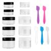 10 Pack ClearMakeup Travel Containers with Lids Kit for Toiletries for Toiletries Travel Size Containers Kit for Toiletries,Silicone Cream Jars,Leak-Proof Travel Accessories view 1