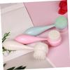 Beaupretty 3pcs Face Brush Double-Sided Cleansing Massage Tool for Gentle Exfoliation Deep Pore Cleaning and Skin Care Absorption view 3