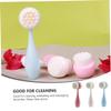 Beaupretty 3pcs Face Brush Double-Sided Cleansing Massage Tool for Gentle Exfoliation Deep Pore Cleaning and Skin Care Absorption view 4