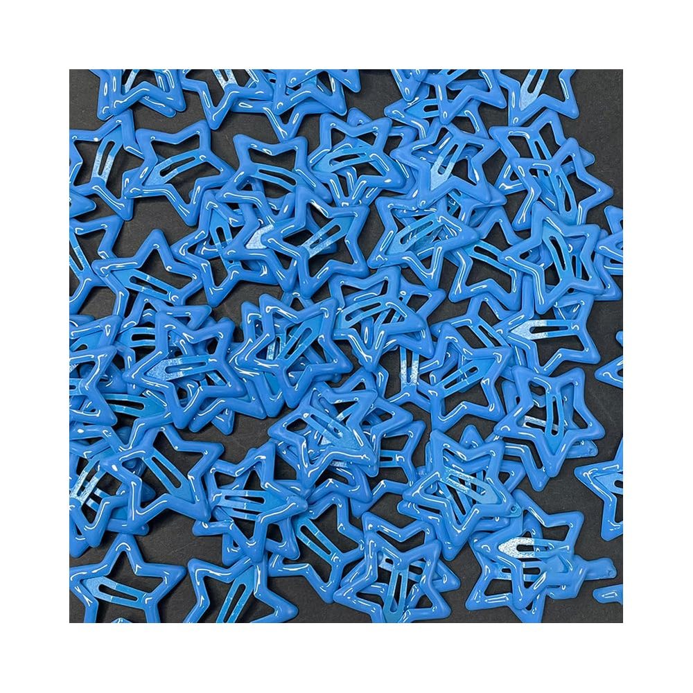 500Pcs Cute 3cm Enamel Droplet Hair Clips - Adorable Hairpins for Women, Girls, Kids, Everyday, Party, Wedding Accessories (Blue)
