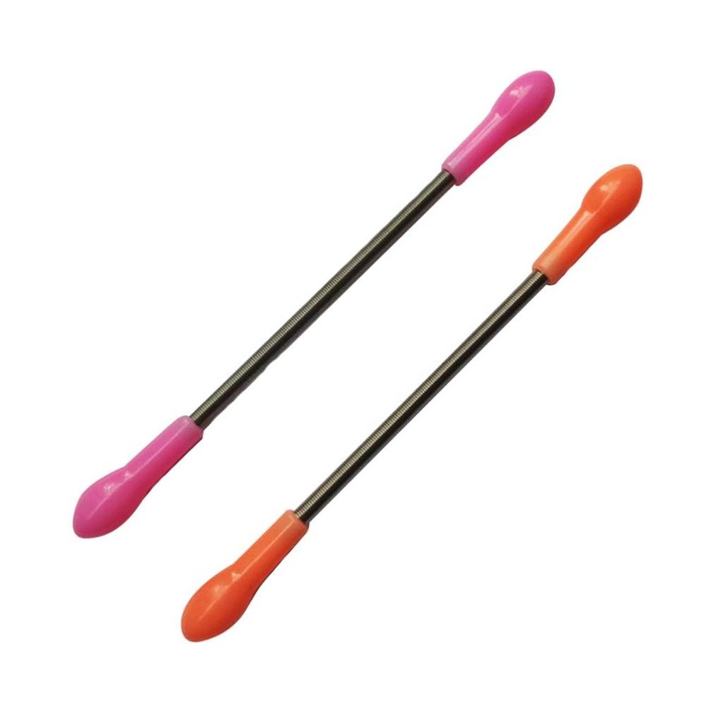 2 Pcs Facial Spring Epilator Threading Cleaner, Portable Stainless Steel Beauty Spring Facial Hair Remover Tool - Spring Epilator Tool for Quick Hair Removal, Reusable Washable Hair Remover