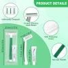 Disposable Razors Bulk, Razors Individually Wrapped Bulk, Travel Razors Bulk With Shaving Cream For Hotels, Shelters, Homeless, Nursing Homes, Charities, Churches, Green (100-PACK) view 2
