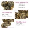 Niciitysi Ombre P1B27 Body Wave Bundles Human Hair 26 28 30 inch Double Weft Brazilian Hair Extensions Highlight Two Tone Black Mixed With Blonde Bundles for Women view 4