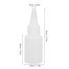 100pcs 30ml Small Translucent Bottle, Refillable Condiment Container Liquid Dispensing Bottle with Scale for Travel Picnic Arts view 4