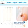 200 Counts Medical Cotton Swabs With Big End and Wooden Stick, Graded Cotton view 3