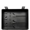 Barber Case Lockable Professional Barber Toolbox with 4 Support Legs and Bag Professional Stylist Supplies Case Hairdresser Tool Box for Clippers and Supplies (18.9*14.96*7.87in, Black) view 4