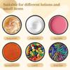15 Ml Aluminum Cosmetic Jars, Set of 24, Small Travel Containers with Threaded Black Lids view 2