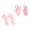 BAZEITFLOW Moisturizing Socks and Gloves Set for Foot and Hand -Piece Pink Callus Remover Cracked Skin Soothing for Dry Skin view 1
