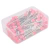 100pcs Nail Drill Bit Brush Set, Density Durably Brush Hair, to Nail Dust and, Practical Manicure Tool Accessory with Transparent Storage Box (Pink) view 3