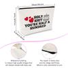50th Birthday Gifts for Women Makeup Bag Happy Birthday Gifts for Mom Grandma Aunt 50 Years Old Present for Her Cosmetic Bag Christmas Mother's Day Present for Coworker Friends Zipper Travel Pouch view 2