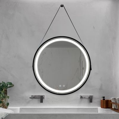24inch Bathroom Led Classy Vanity Mirror with Focused backplane,Black Aluminum Alloy e, Anti Fog,CRI 95 Adjustable 3000K 4500K 6000K,IP54 Waterproof MY735