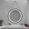 24inch Bathroom Led Classy Vanity Mirror with Focused backplane,Black Aluminum Alloy e, Anti Fog,CRI 95 Adjustable 3000K 4500K 6000K,IP54 Waterproof MY735 view 1