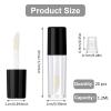 20Pcs Empty Lip Gloss Tubes, 1.2ml Refillable Mini Lip Gloss Containers Bottles Clear Lipgloss Tubes with Wand Cosmetic Containers for Lipstick Samples Travel Carry (Black) view 2