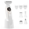 Bikini Trimmer for Women, Rechargeable 4H Use Electric Razors for Women with LED Display Painless 5 in 1 Facial Nose Pubic Hair Removal IPX7 Waterproof Body Shaver for Leg Armpit Eyebrows Femal Gift view 1