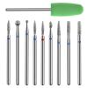 10 Pcs Nail Drill Bits Set Russian Manicure Drill Emery Bits Professional Cuticle Remove Bit Set Diamond Bit for Nail Drills for Nails Pedicure Home Salon view 1