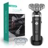 VOYOR Electric Razor for Men - 5D Floating Shavers for Men Magnetic Electric Shaver Rechargeable Face Shaver LED Display Wet Dry Shaving IPX6 Waterproof Mens Rotary Razor TX500 (Black) view 1