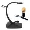 Ylwxzenith Modern Shaving Brush and cutter Holder, Stable Metal Stand with Simple Aesthetic, Portable for Storage, Durably Alloy Material, Dual Purpose for Household Use view 4