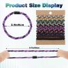 10 Pack Men Hair Ties, Elastic Longhairs Hair Ties for Men, Guys, Curly Buns & Longhair Ponytails, Thick Dense Hairstyle (Mixed Colors) view 2