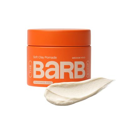 Barb Soft Clay Pomade for Women & Men, Medium Hold Hair Pomade Styling Clay