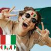100pc Italian Flag Tattoo Stickers, 25-Sheet IT Italy National Flags Face Temporary Tattoo Adult, Patriotic Small Italian Flag Fake Tattoo for Men Women Party Decoration view 2