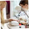 LIFKOME 2pcs Dipping Powder Nail Brush Soft Mushroom Head Powder Brush for Nail Dust Cleaning French Manicure Skin Friendly Practical Random Color view 3