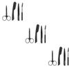Beaupretty 3sets Eyebrow Trimming Tools Scissors Razor Tweezers Brush for Eyebrow Shaping for Men Women Professional Home Use view 1