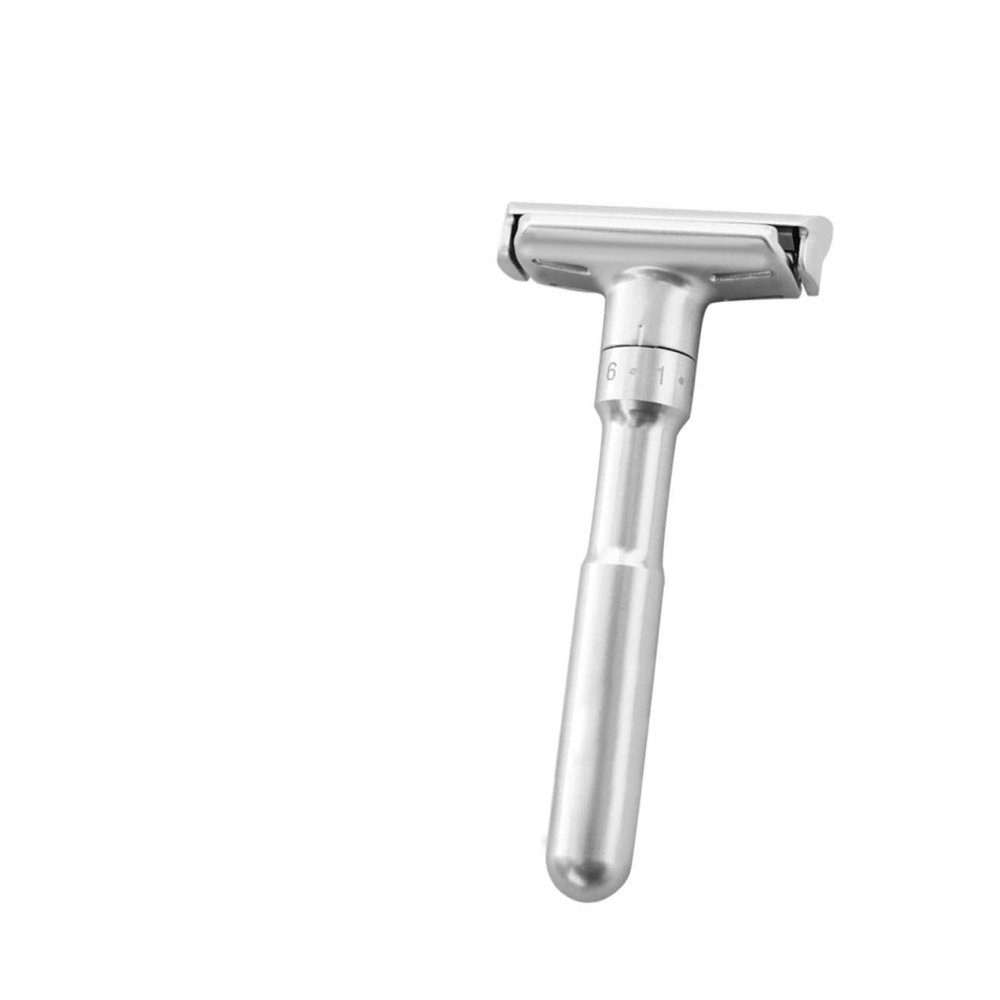 OATIPHO Manual Double Sided Men Shaving Razor Holder Adjustable Shaving Machine with Razor Blades Lightweight Portable for Home and Travel Use