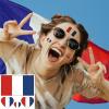 100pc French Flag Tattoo Stickers, 25-Sheet France FR National Flags Face Temporary Tattoo Adult, Patriotic Small French Flag Fake Tattoo for Men Women Party Decoration view 2