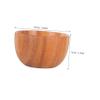 Ciieeo Wooden Shaving Soap Bowl Wood Facial Bowls Soap Shaving Container Wood Chocolate view 2