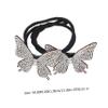 PACKOVE Hair Bun Maker Curler Crystal Butterflies Girls Hair Accessories Women Fashion view 2