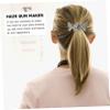 PACKOVE Hair Bun Maker Curler Crystal Butterflies Girls Hair Accessories Women Fashion view 3