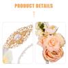 BESPORTBLE Retro Flower Crown Hanfu Headpiece Chinese Style Carnival Headband for Women view 3