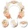 BESPORTBLE Retro Flower Crown Hanfu Headpiece Chinese Style Carnival Headband for Women view 4